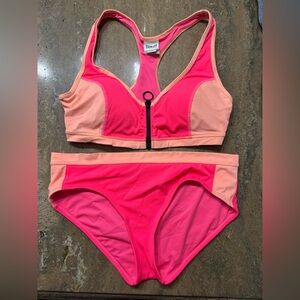 Everlast Pink and Peach Sports Bikini Used Set